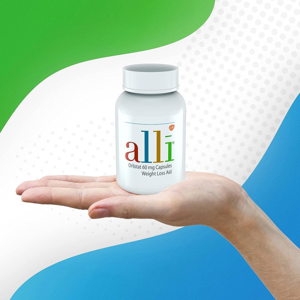 alli Diet Weight Loss Supplement Pills, Orlistat 60mg Capsules, 170 Count