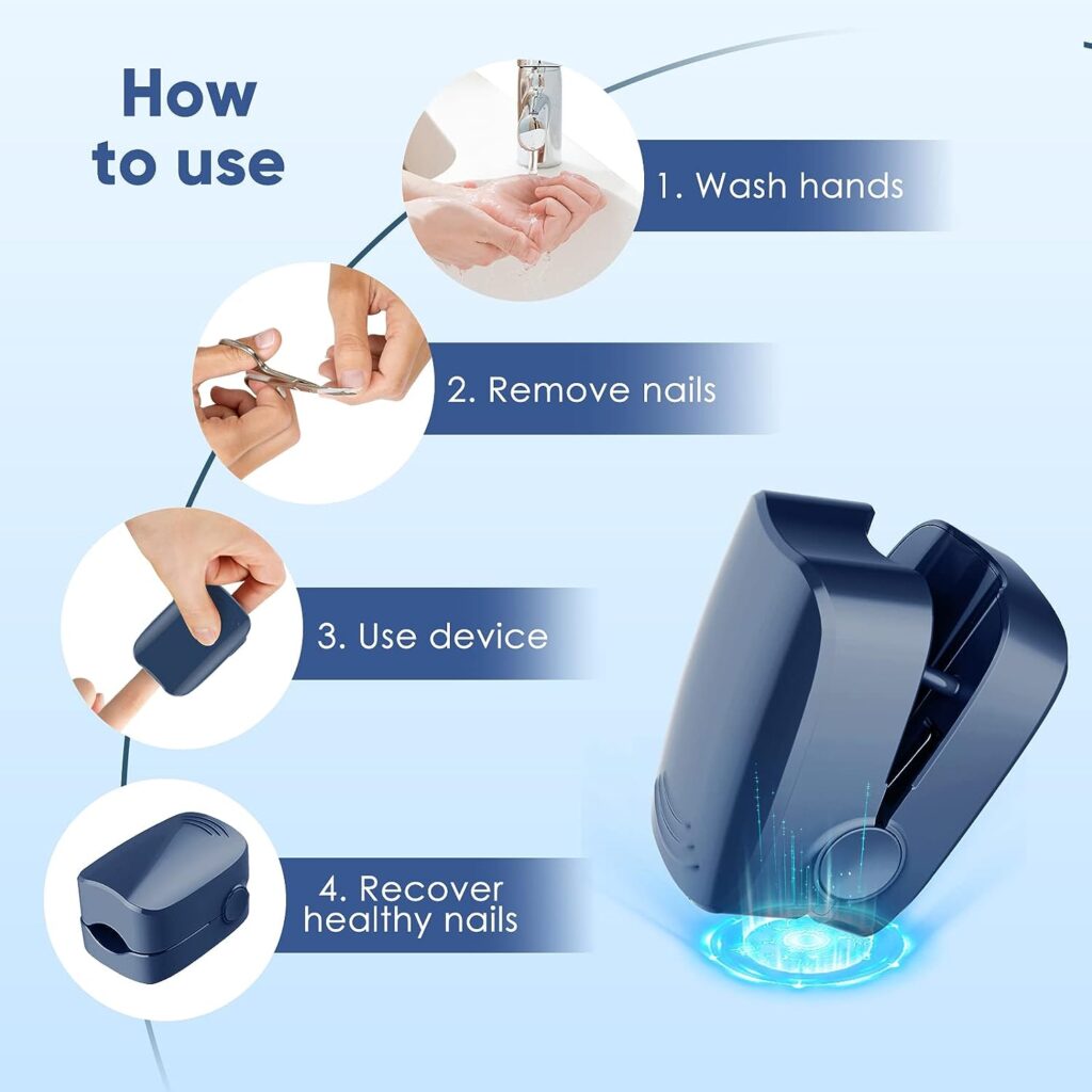 Nail Fungus Laser Treatment Device, Fungus Laser Cleaning Device for Fingernails and Toenails, Toe Nail Fungus Device for Home Use, Highly Effective Laser Therapy for Anytime