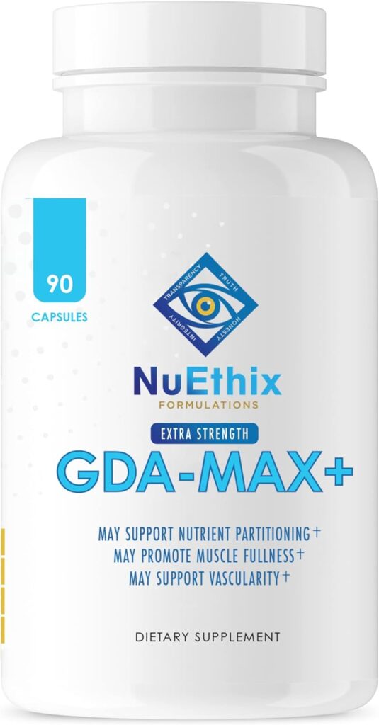 NuEthix Formulations GDA-MAX+ Double Berberine HCL with Cinnamon Supplement, Supports Glucose Metabolism, Weight Management, Immune Support, Heart Health - Non GMO, Gluten Free, Dairy Free, 90 Count