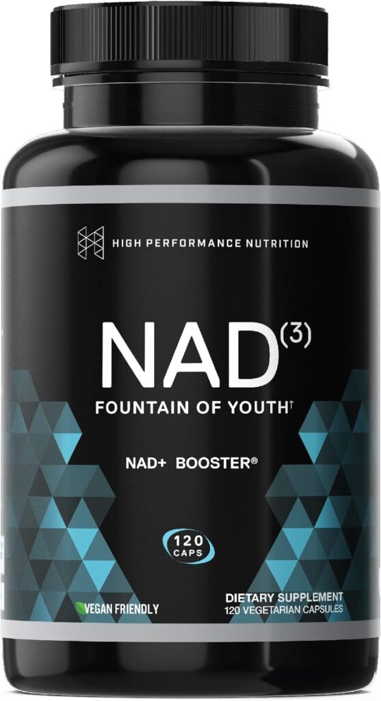 HPN Supplements NAD3 NAD+ Booster | Value Size 2 Month Supply | Clinically Proven  Independently Tested - Metabolic Repair | 311 mg per Serving - 120 Capsules