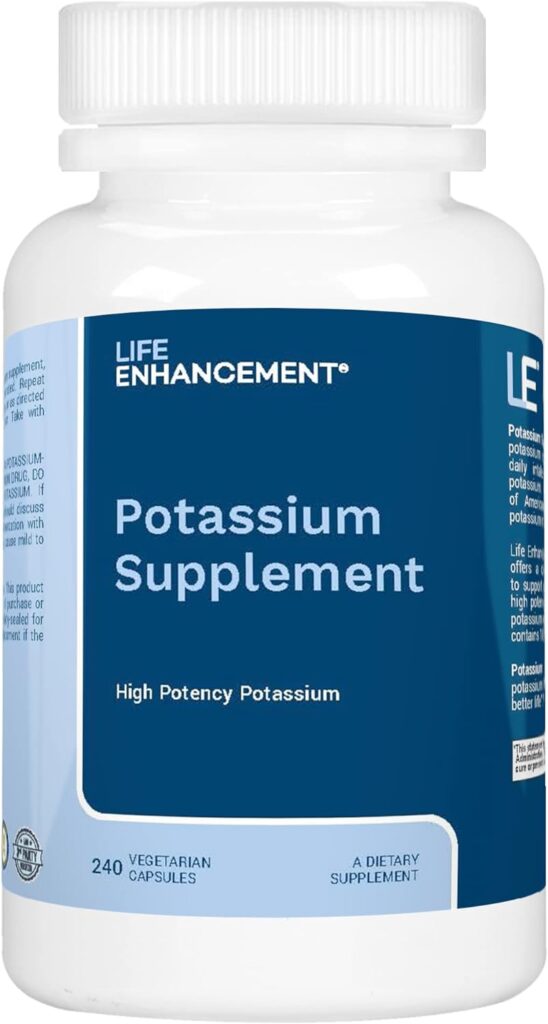 Life Enhancement Potassium Supplement, 1020 mg,120 Servings, 240 caps